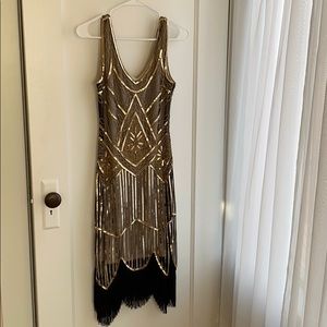 1920’s style sequined flapper dress